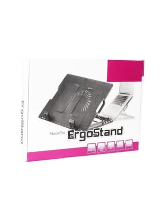 Luve Store Notebook Soğutucu Fanlı Laptop Standı 5 Kademeli Ayarlanabilir USB 2 Portlu
