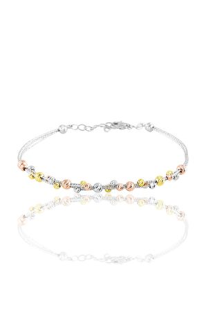 Gümüş dorica renkli toplu bilezik