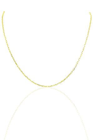 Gümüş altın rengi 45 cm figaro zincir SGTL10102GOLD
