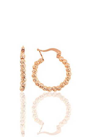 Gümüş  dorica halka küpe