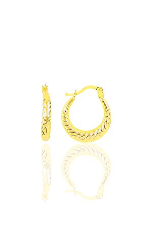 Gümüş burgu şarnel küpe 