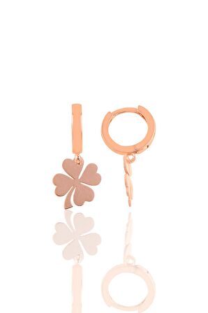 Gümüş yonca küpe