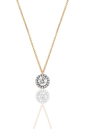 Gümüş rose elmas montörlü üçlü set 