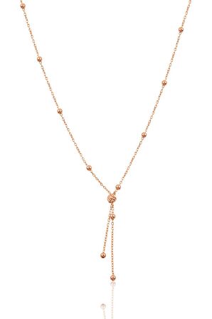 Gümüş rose italyan toplu tasarım kolye