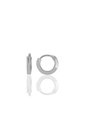 Gümüş  10 mm halka küpe Tragus Piercing Helix Kıkırdak Küpesi
