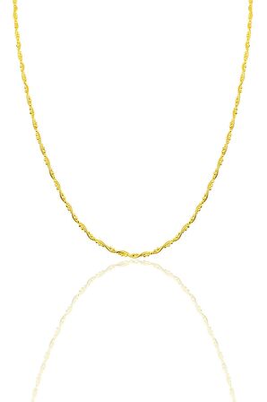 Gümüş altın yaldızlı toplu italyan kolye