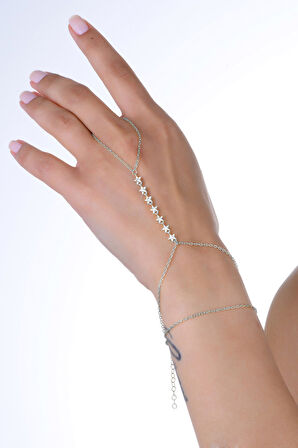 Gümüş rodyumlu  zirkon taşlı sıvama modeli kuyruklu yıldız şahmeran SGTL13009RODAJ