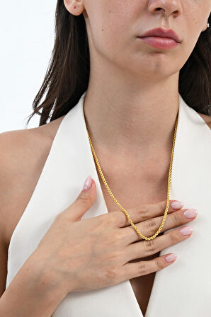 925 Ayar gümüş burgu modeli gümüş halat zincir 