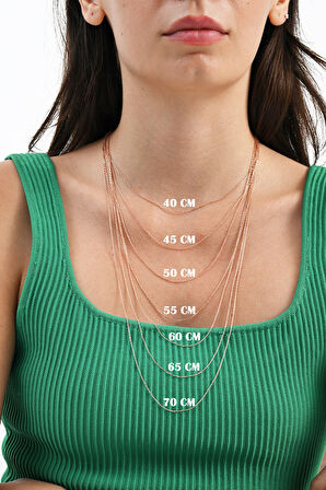 925 Ayar gümüş  gümüş zincir 40-45-50-55-60-65-70 cm 