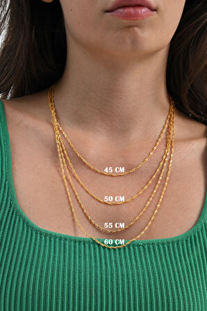 925 Ayar gümüş  singapur gümüş zincir 45-50-55-60 cm 