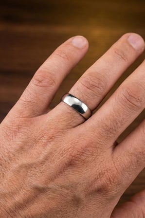 925 Ayar Gümüş Alyans Unisex Klasik Alyans Yüzük - Düz Tasarım Söz ve Nişan Yüzüğü 