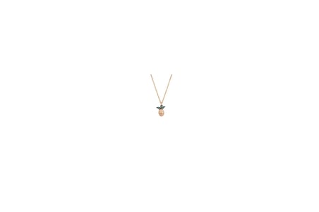 925 Ayar Gümüş Ananas Kolye Rose Gold Renkli Zirkon Taşlı Çıtır SGTL13414ROSE