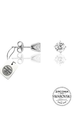 Gümüş Swarovski tek taş modeli üçlü set