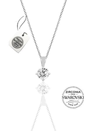 Gümüş Swarovski tek taş modeli üçlü set