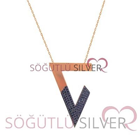 onix taşlı üçgen ikili set