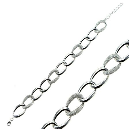 Uzay yolu zirkon taşlı bileklik