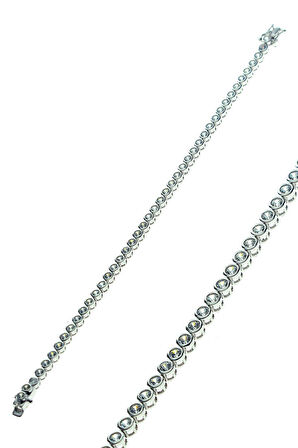 Zirkon taşlı sıvama modeli su yolu bileklik SGTL8363