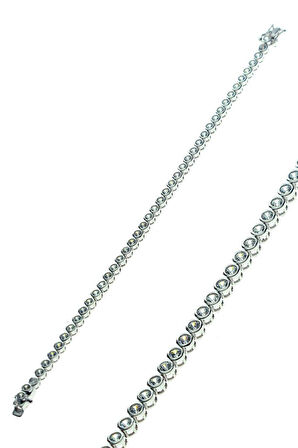 Zirkon taşlı sıvama modeli su yolu bileklik SGTL8363