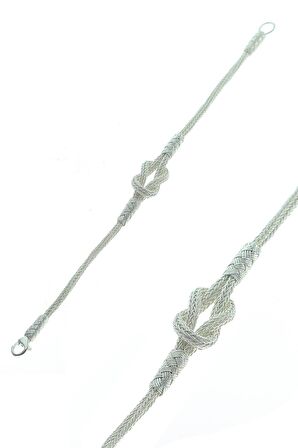 Gümüş kazaziye kafesli bileklik