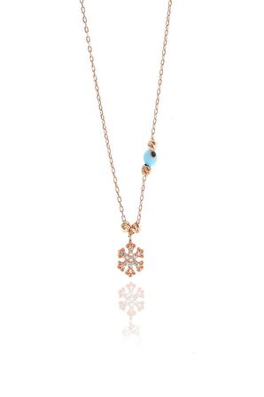 Gümüş dorica toplu kartenesi kolye