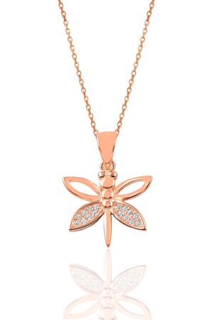 Gümüş yusufçuk modeli kolye