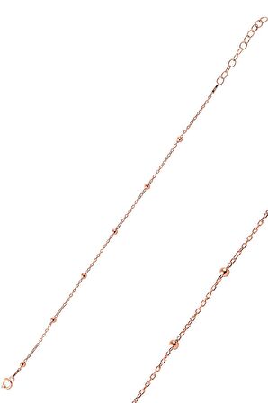 Gümüş Rose top top bileklik