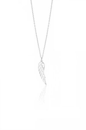 Gümüş  kanat modeli kolye