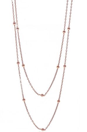 Gümüş 100 cm top top zincir