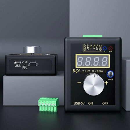 Fnirsi SG-002 4-20mA 0-10V Ayarlanabilir Akım-Gerilimi Simülatörü ve Sinyal Jeneratörü