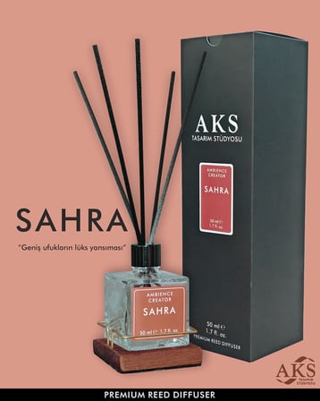 AKS - SAHRA REED DIFFUSER / ODA KOKUSU (50 ML) -  Alkolsüz özel formül