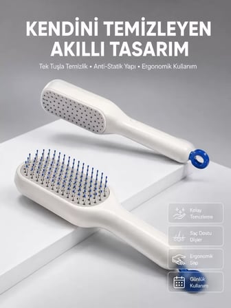 Kolay Temizlenen Fırçası Evcil Hayvanlara Özel Tüy Temizleme