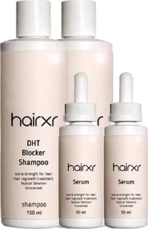Hairxr Dht Blocker Saç Bakım Şampuanı 150 Ml X 2 Adet + Saç Besleme Güçlendirme Serum 30 Ml X 2 Adet