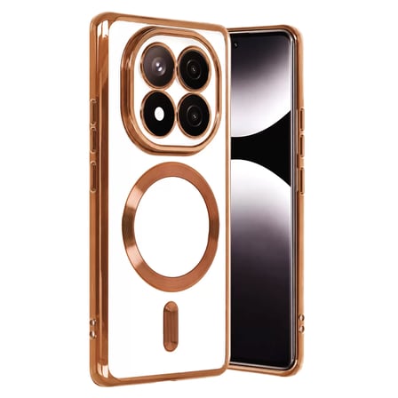 Xiaomi Uyumlu Redmi Note 15 Pro 5G Kross Magneticsafe Kapak - Turuncu