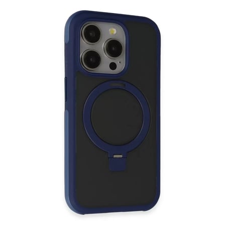 Joko Apple İphone 15 Pro Zorda Airbag Magsafe Standlı Kapak - Lacivert