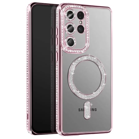 Samsung Galaxy S26 Ultra Joke Simli Magneticsafe Kılıf - Pembe
