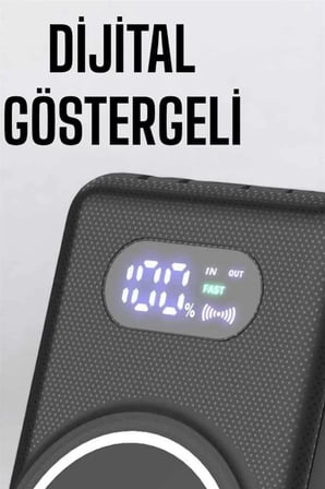 10.000 Mah Powerbank 4 Portlu Hızlı Şarj Dijital Göstergeli