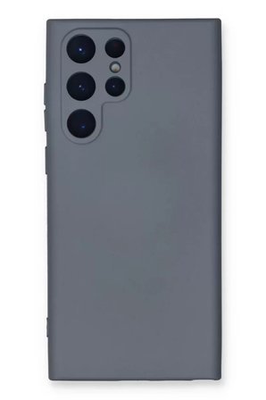 Newface Samsung Galaxy S24 Ultra Kılıf Nano İçi Kadife Silikon - Gri