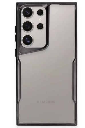 Newface Samsung Galaxy S23 Ultra Kılıf Boyi Silikon Kapak - Siyah