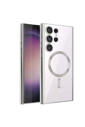 Newface Samsung Galaxy S23 Ultra Kılıf Kross Magneticsafe Kapak - Titan Gri