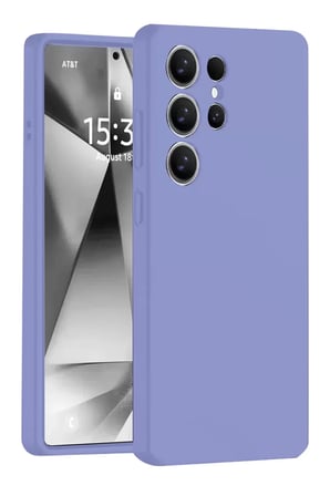 Newface Samsung Galaxy S25 Ultra Kılıf Nano İçi Kadife Silikon - Lila