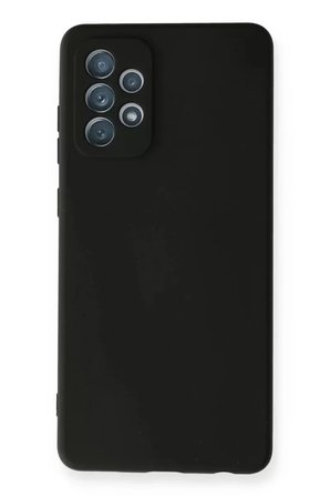Newface Samsung Galaxy A72 Kılıf Nano İçi Kadife Silikon - Siyah