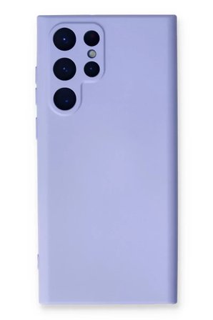 Newface Samsung Galaxy S22 Ultra Kılıf Nano İçi Kadife Silikon - Lila