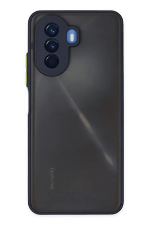 Newface Huawei Nova Y70 Kılıf Montreal Silikon Kapak - Lacivert