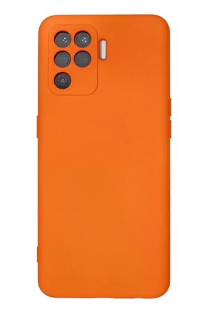 Newface Reno 5 Lite Kılıf Nano İçi Kadife Silikon - Turuncu