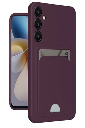 Newface Samsung Galaxy A26 Kılıf Kelvin Kartvizitli Silikon - Derin Mor