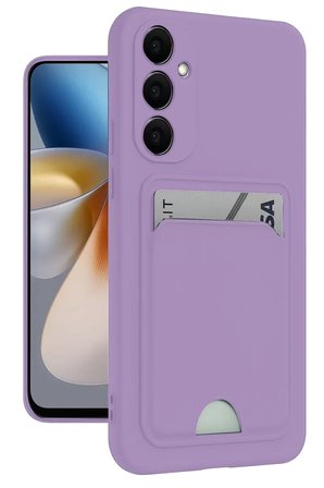 Newface Samsung Galaxy M15 Kelvin Kartvizitli Silikon - Lila