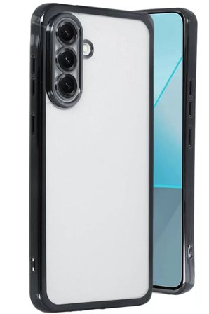 Newface Samsung Galaxy A56 Kılıf Lensli Silikon - Siyah