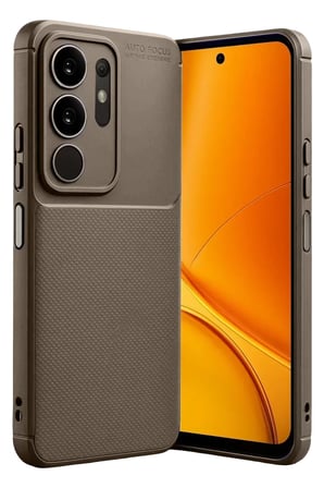 Newface Vivo Y29 4G Auto Focus Karbon Kapak - Kahverengi