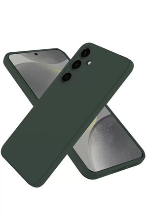 Newface Samsung Galaxy A56 Kılıf Nano İçi Kadife Silikon - Koyu Yeşil