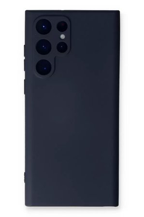 Newface Samsung Galaxy S23 Ultra Kılıf Nano İçi Kadife Silikon - Lacivert
